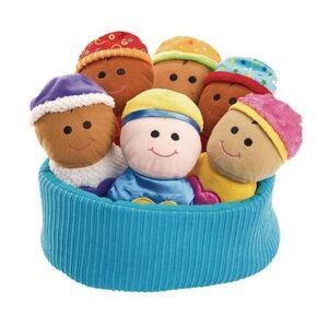 Excellerations® Plush Basket of Sensory Babies - 7 Pieces